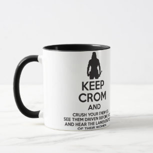 Caneca Mantenha o Crom e esmague seus inimigos