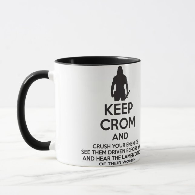 Caneca Mantenha o Crom e esmague seus inimigos (Esquerda)