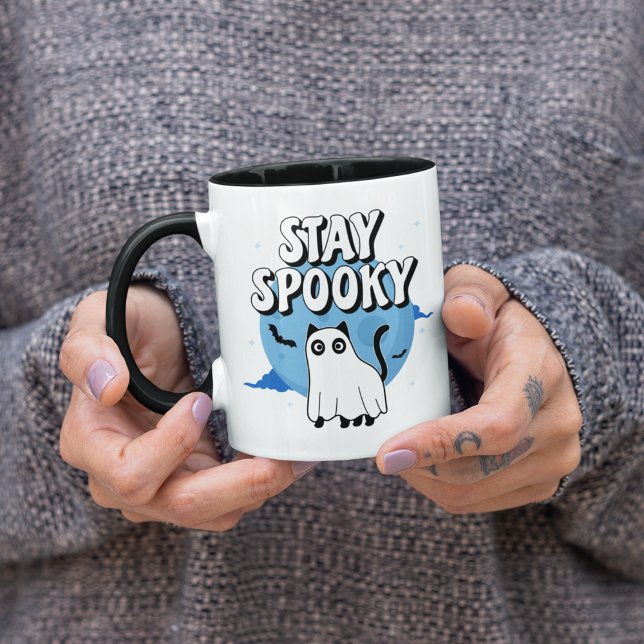 Caneca Mantenha o Ghost Ghost Spooky (Criador carregado)