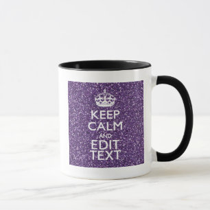 Caneca Mantenha o malva calmo e roxo