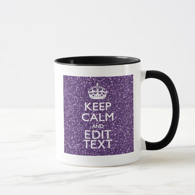 Caneca Mantenha o malva calmo e roxo (Direita)