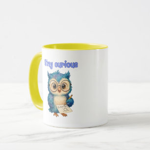 Caneca Mantenha-se curioso - Design inteligente e bonito