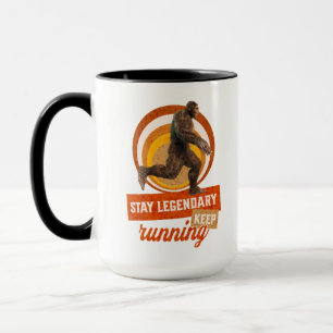 Caneca Mantenha-Se Legendário, Continue Correndo Engraçad