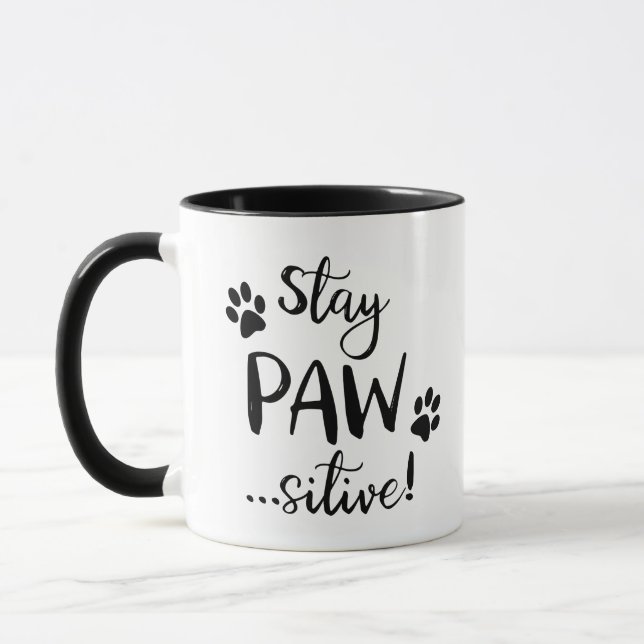 Caneca Mantenha-Se Pawsivel Cachorro (Esquerda)
