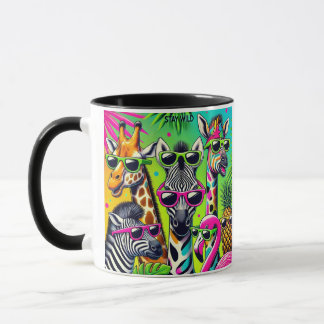 Caneca Mantenha-se selvagem - Víblias tropicais do Partid