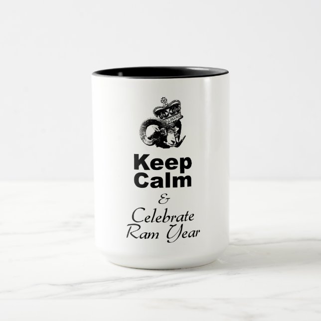 Caneca Manter Calmo e Celebrar Caprino ano TTCM2 (Centro)
