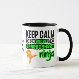 Caneca Manter Calmo EXCELlent SPREADSHEET NINJA