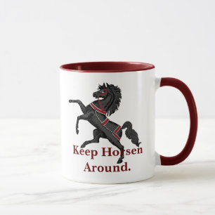 Caneca Manter Horsen Ao Redor De Mug