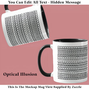 Caneca Manter Movimentação de Mensagem Oculta 128BW Cotaç