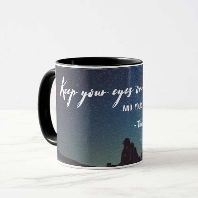 Caneca Manter Olhos Nas Estrelas (Frente Esquerda)