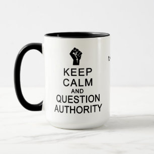 Caneca Manter os nomes personalizados da Autoridade de Ca