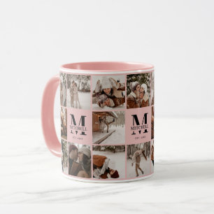 Caneca Manutenção da Colagem de Fotografias Múltiplas Cor