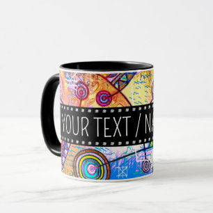 Caneca Mão Desenhada por EDDArt - Escala de Sonhos 1