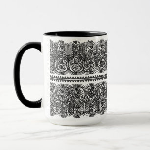 Caneca Mão indiana Doodle tirado de Hamsa