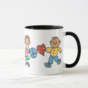 Caneca Mãos Estendidas de Paz e Amor