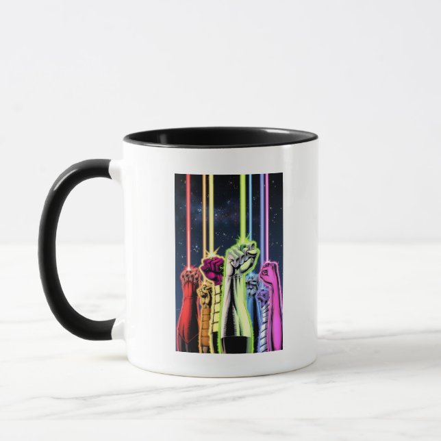Caneca Mãos no ar com anéis - Cor (Esquerda)