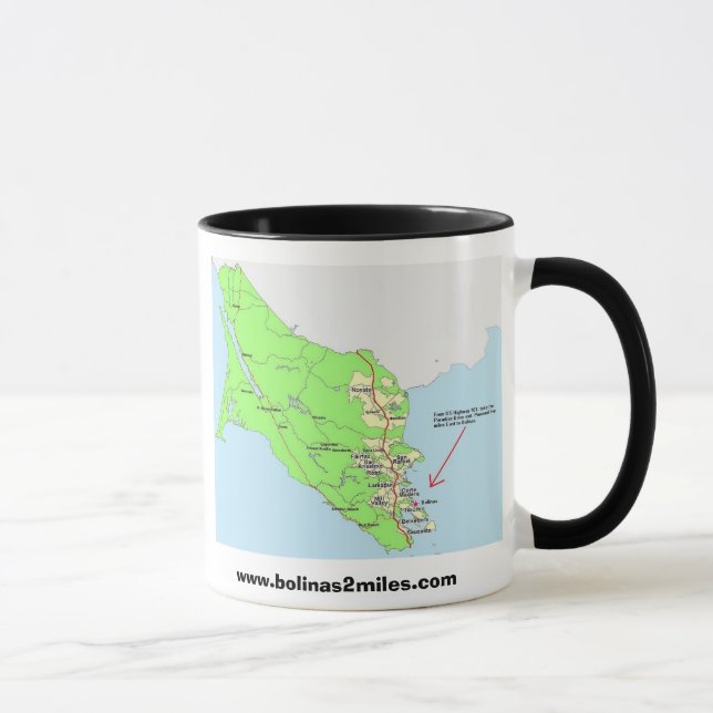 Caneca Mapa a Bolinas (Direita)