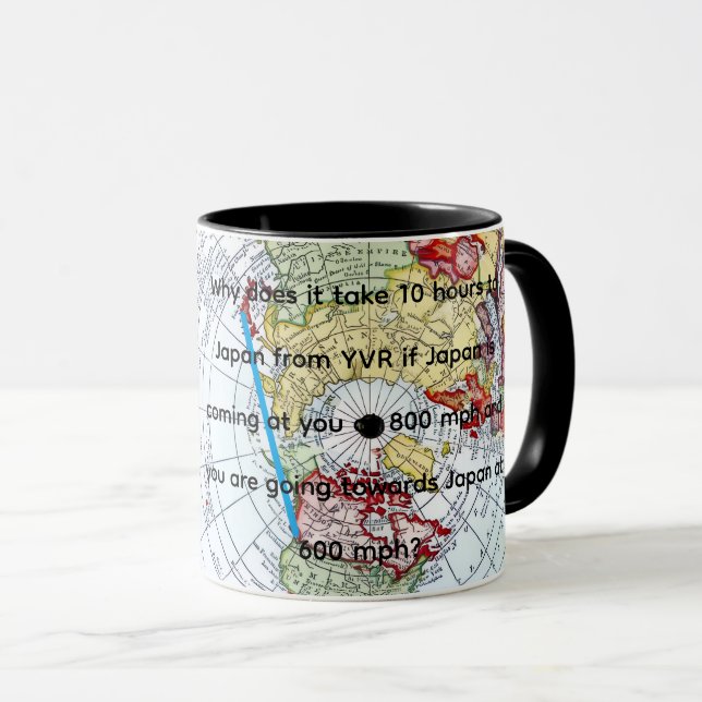 Caneca Mapa Aéreo (Frente Esquerda)