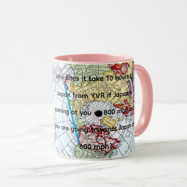 Caneca Mapa Aéreo (Frente Esquerda)