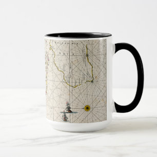Caneca Mapa antigo das Índias do leste