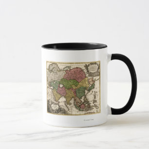 Caneca Mapa AsiáticoPanorâmicoÁsia 5