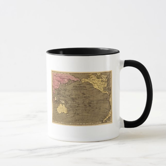 Caneca Mapa Atlas Colorido Oceanica (Direita)