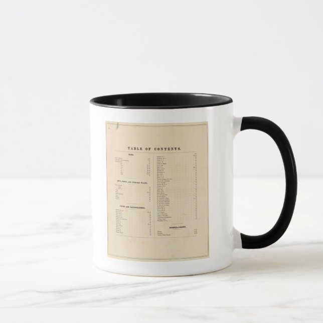 Caneca Mapa atlas do Condado de Solano (Direita)