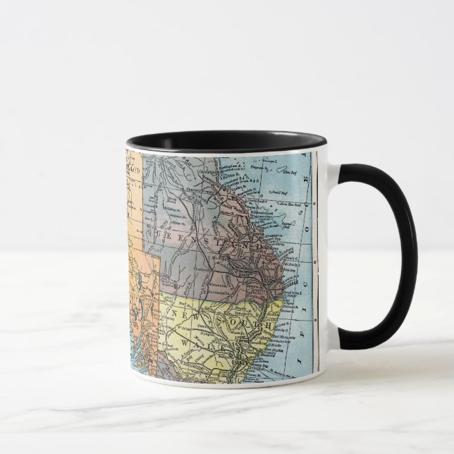 Caneca MAPA: AUSTRÁLIA, c1890 (Direita)