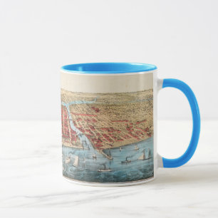 Caneca MAPA: CHICAGO, c1857