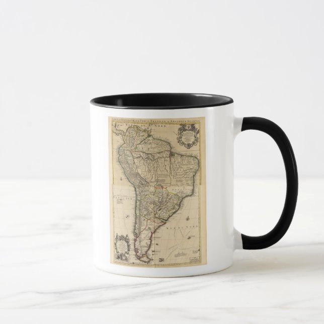 Caneca Mapa composto da América do Sul (Direita)