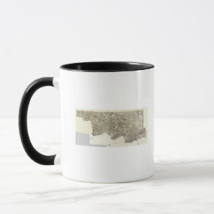 Caneca Mapa composto da França