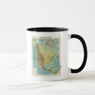 Caneca Mapa da América do Norte 2