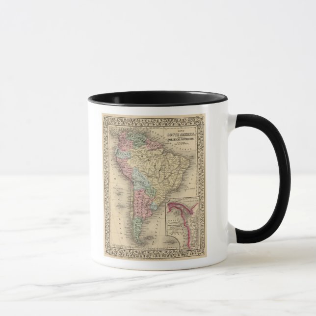 Caneca Mapa da América do Sul por Mitchell (Direita)