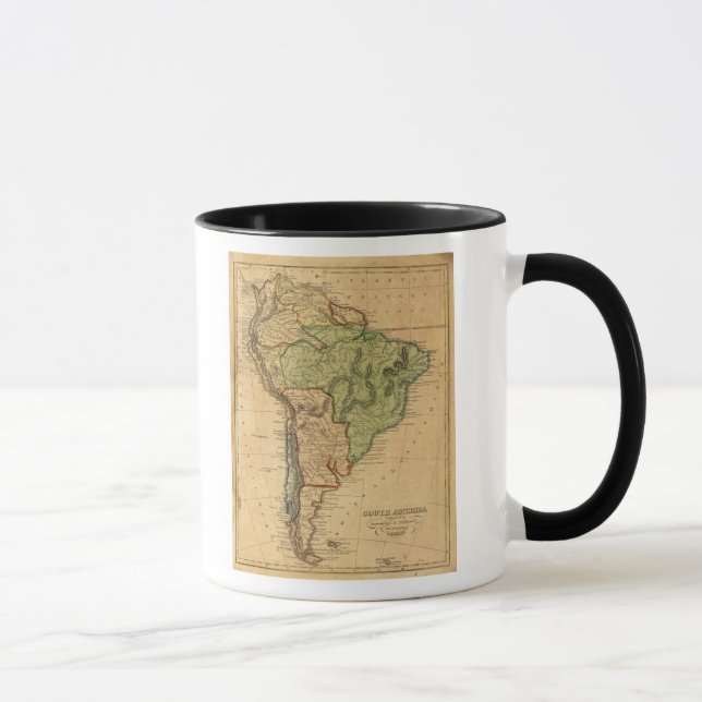 Caneca Mapa da América do Sul por Worcester (Direita)