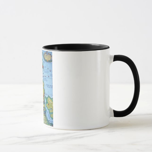 Caneca Mapa da batalha de Corunha (Direita)