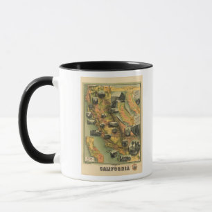 Caneca Mapa da Califórnia