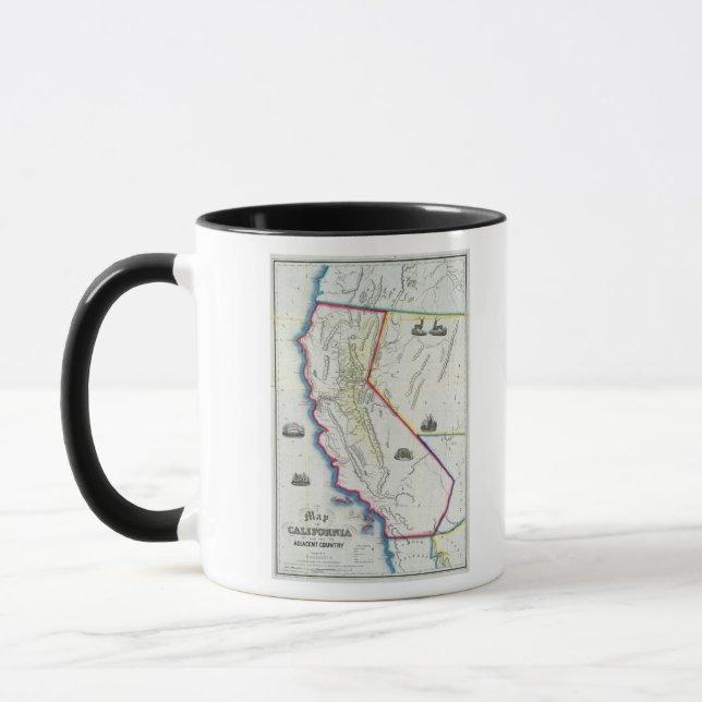 Caneca Mapa da Califórnia (Esquerda)