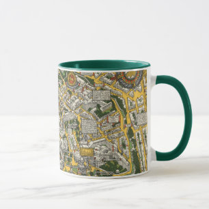 Caneca Mapa da Cidade do Quebec