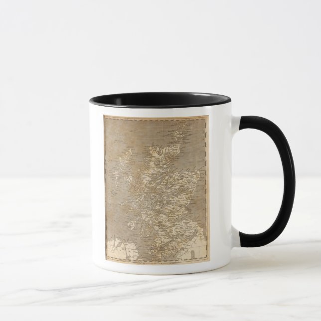 Caneca Mapa da Escócia por Arrowsmith (Direita)