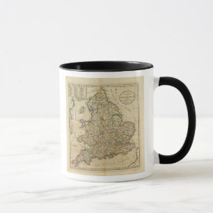 Caneca Mapa da Inglaterra e do País de Gales