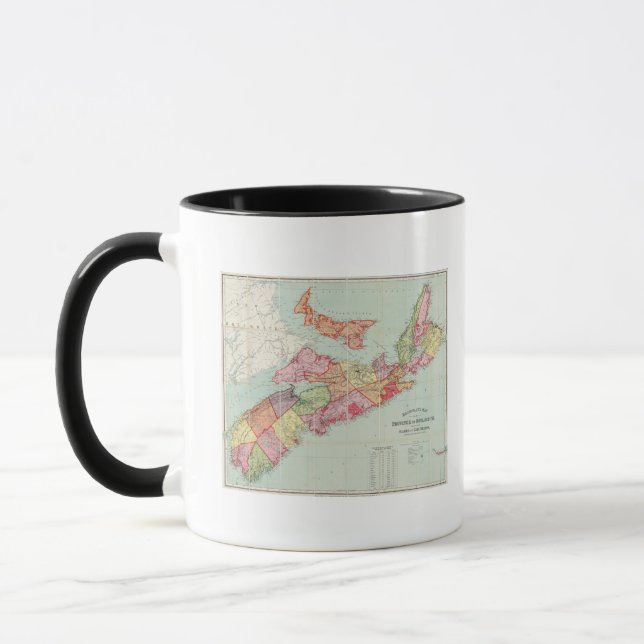 Caneca Mapa da província de Nova Escócia (Esquerda)