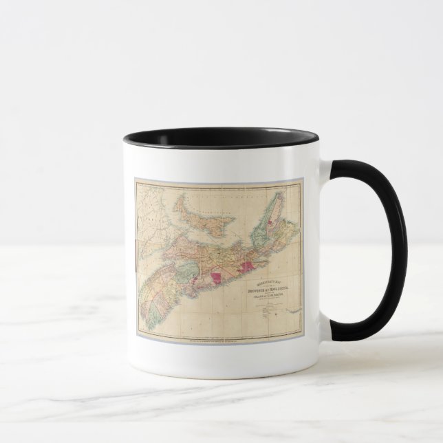 Caneca Mapa da província de Nova Escócia 3 (Direita)