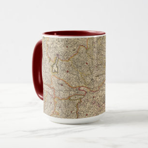 Caneca Mapa da Região de Veneza, Itália