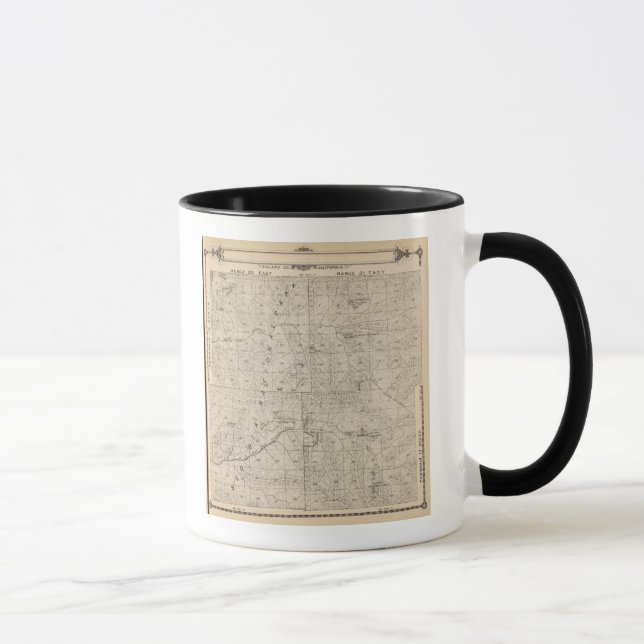 Caneca Mapa da Seção do Condado de Tulare T1617S R3031E (Direita)