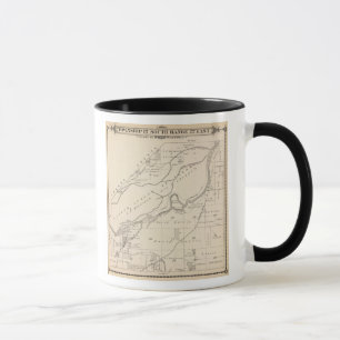 Caneca Mapa da Seção do Condado de Tulare T17S R22E