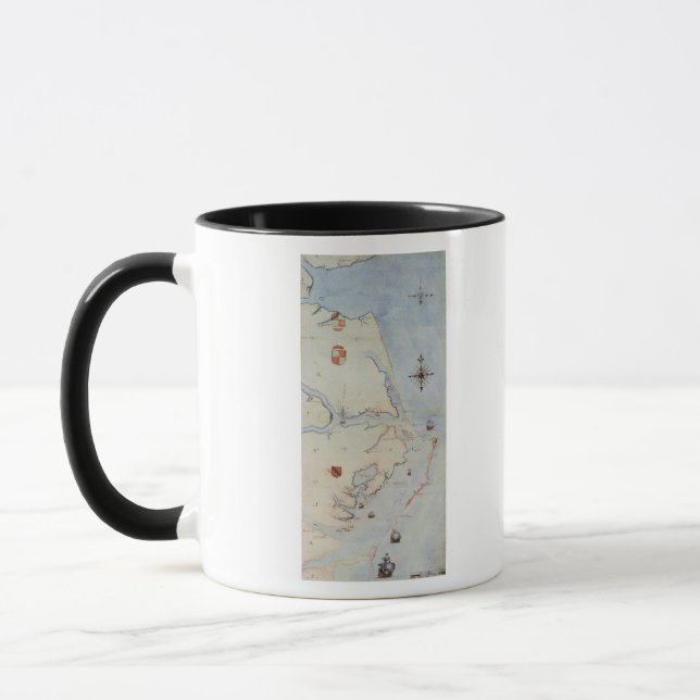 Caneca Mapa da Virgínia de Raleigh (Esquerda)