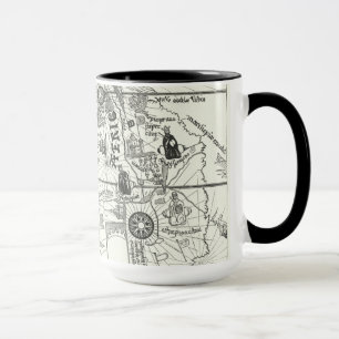 Caneca Mapa de África 1500