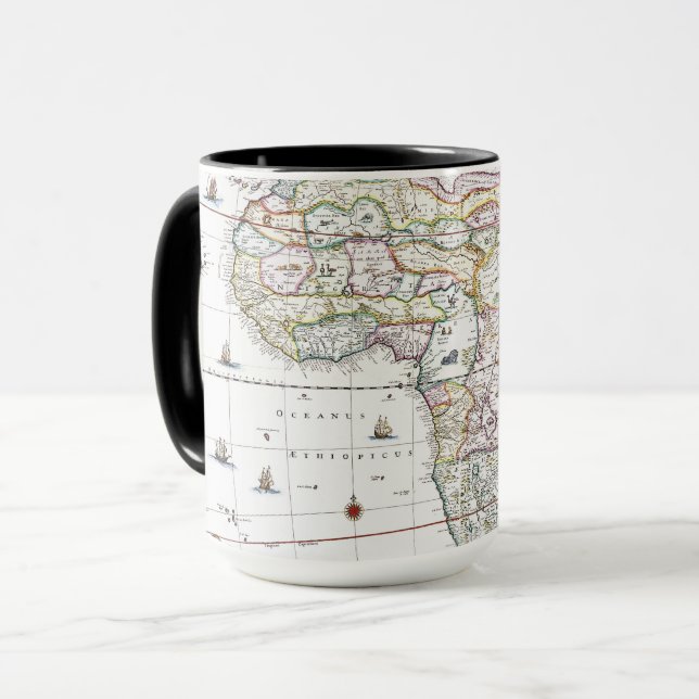 Caneca Mapa de África | 1696 (Frente Esquerda)