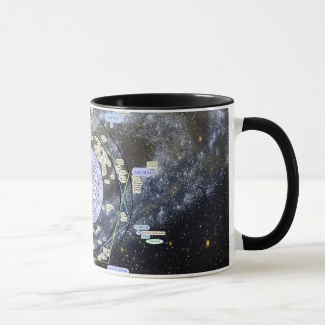caneca Mapa de Andrômeda (Direita)