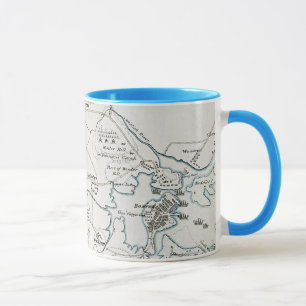 CANECA MAPA DE BOSTON-CONCORD, 1775